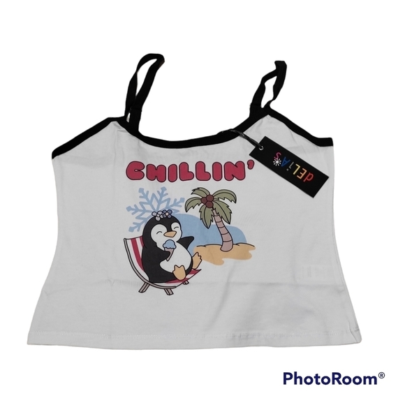 Dolls Kill Tops - Delia's by dolls kill penguin Cami size large